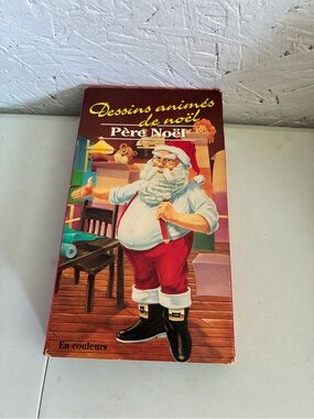 Père Noël Illustrated Holiday Book - Red, White & Black Santa Cover